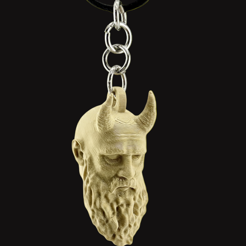 Mimirs Head Keychain