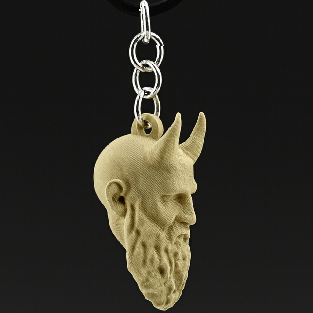 Mimirs Head Keychain